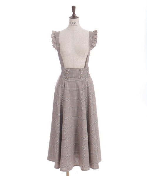 axes femme（アクシーズファム）の「フリルサス付ハイウエストスカート（スカート・レディース・ブラウン/ネイビー/ブラック/グレー/ワイン・FREE）」の22枚目の写真