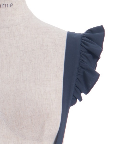 axes femme（アクシーズファム）の「フリルサス付ハイウエストスカート（スカート・レディース・ブラウン/ネイビー/ブラック/グレー/ワイン・FREE）」の6枚目の写真