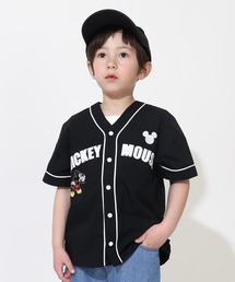 Disney | 【綿100％】 ディズニー ベースボール半袖 シャツ 0475K(シャツ/ブラウス)