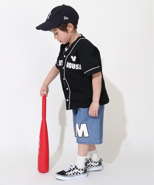 Disney（ディズニー）の「【綿100％】 ディズニー ベースボール半袖 シャツ 0475K（シャツ/ブラウス・キッズ・その他9/ブラック×レッド・80ｃｍ/90cm/100cm/110cm/120cm/130cm/140cm）」の10枚目の写真