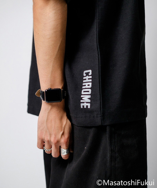 CHROME（クローム）の「［ CHROME / クローム ］LSC TEE WIDE FIT OG LOGO / ライムストーン ケーブ ティー ワイド フィット オリジナル ロゴ 接触冷感 空間冷却 鍾乳洞TEE（Tシャツ/カットソー・メンズ・ホワイト/ブラック・L/XL/M）」の7枚目の写真