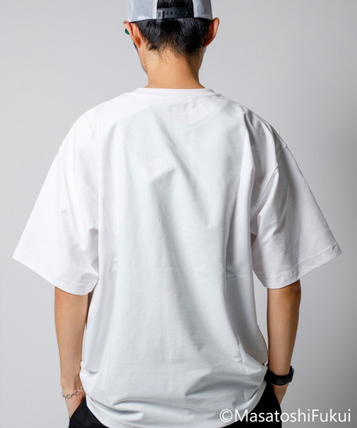 CHROME（クローム）の「［ CHROME / クローム ］LSC TEE WIDE FIT OG LOGO / ライムストーン ケーブ ティー ワイド フィット オリジナル ロゴ 接触冷感 空間冷却 鍾乳洞TEE（Tシャツ/カットソー・メンズ・ホワイト/ブラック・L/XL/M）」の16枚目の写真