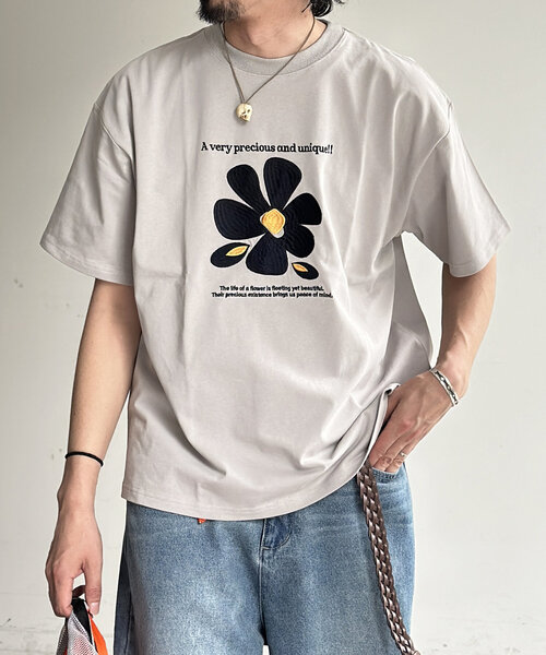 MEDM Tシャツ PUレザーロゴ 刺繍 ストリート カジュアル男女兼用 CPCM tシャツ アソート刺繍T メンズ レディース : ZOZOTOWN