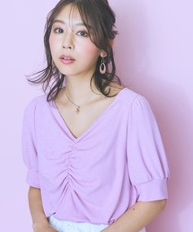 <大きいサイズ>ハートネックデザイントップス marun