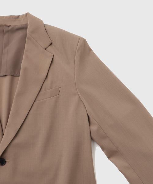 ADAM ET ROPE'(アダムエロペ)の「サマーウーステッド ボックスシルエット アンコンジャケット / セットアップ可能(テーラードジャケット・メンズ・ブラック/グレー/イエロー系その他3・M/L)」の12枚目の写真