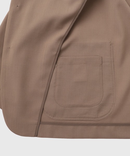 ADAM ET ROPE'(アダムエロペ)の「サマーウーステッド ボックスシルエット アンコンジャケット / セットアップ可能(テーラードジャケット・メンズ・ブラック/グレー/イエロー系その他3・M/L)」の8枚目の写真