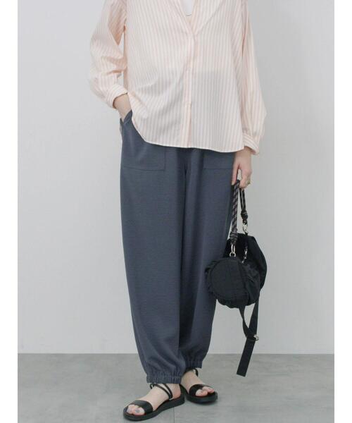 Samansa Mos2 blue（サマンサモスモスブルー）の「イージーベイカーパンツ（その他パンツ・レディース・チャコールグレー/キナリ/ラベンダー・F）」の3枚目の写真