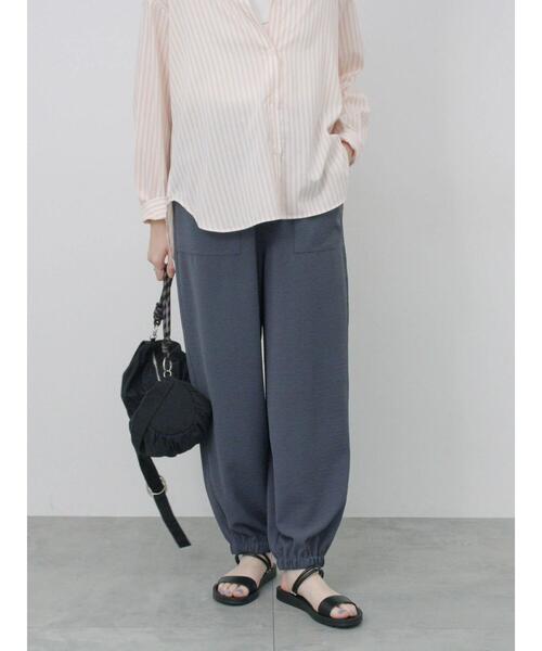 Samansa Mos2 blue（サマンサモスモスブルー）の「イージーベイカーパンツ（その他パンツ・レディース・チャコールグレー/キナリ/ラベンダー・F）」の6枚目の写真