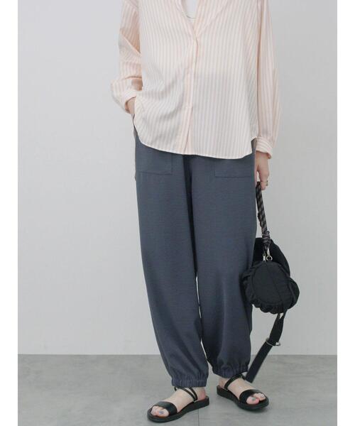 Samansa Mos2 blue（サマンサモスモスブルー）の「イージーベイカーパンツ（その他パンツ・レディース・チャコールグレー/キナリ/ラベンダー・F）」の8枚目の写真