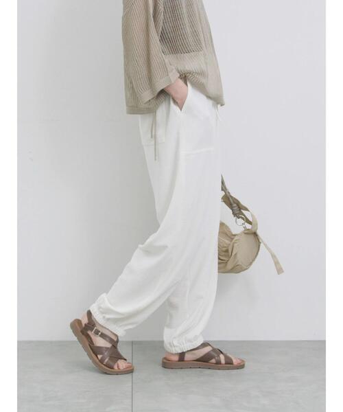 Samansa Mos2 blue（サマンサモスモスブルー）の「イージーベイカーパンツ（その他パンツ・レディース・チャコールグレー/キナリ/ラベンダー・F）」の19枚目の写真