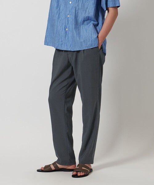 UNITED ARROWS（ユナイテッドアローズ）の「サマー ポリエステル ナチュラル ポプリン オールギャザー イージーパンツ（その他パンツ・メンズ・ベージュ/ダークグレー/ブラック・M/XL/L/S）」の10枚目の写真