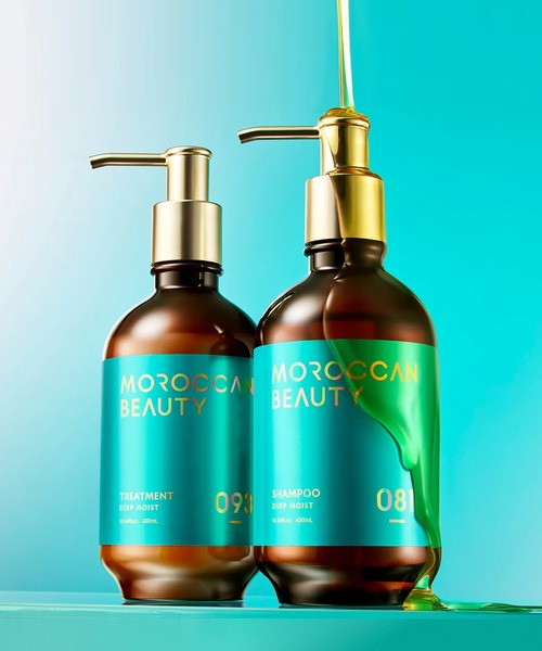 MOROCCAN BEAUTY（モロッカンビューティー）の「モロッカンビューティ　シャンプー&トリートメントセット（シャンプー・レディース・ディープモイスト/ハイドロリペア・FREE）」の2枚目の写真