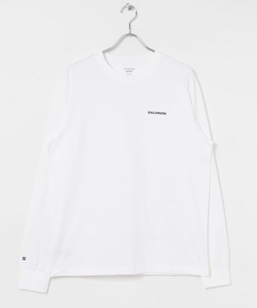 SALOMON（サロモン）の「SALOMON　LOGO LONG-SLEEVE T-SHIRTS M（Tシャツ/カットソー・メンズ・ホワイト・X-LARGE/MEDIUM/LARGE/SMALL）」の5枚目の写真