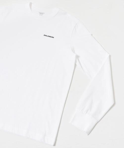 SALOMON（サロモン）の「SALOMON　LOGO LONG-SLEEVE T-SHIRTS M（Tシャツ/カットソー・メンズ・ホワイト・X-LARGE/MEDIUM/LARGE/SMALL）」の6枚目の写真