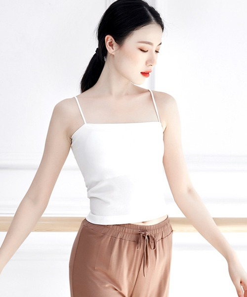 Lace Ladies(レースレディース)の「ストレート ライン カップ付き ベーシック キャミソール(キャミソール・レディース・ベージュ/ピンク/ホワイト/ブラック/グレー・FREE)」の15枚目の写真