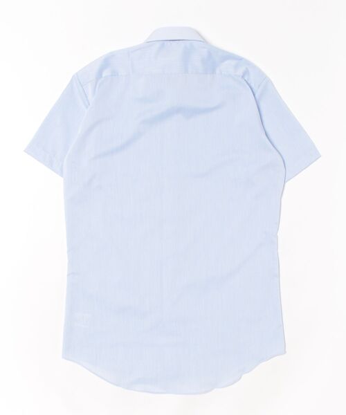 TOKYO SHIRTS（トウキョウシャツ）の「【吸水速乾】 形態安定ノンアイロン ワイド 半袖ビジネスワイシャツ（ビジネスシャツ・メンズ・サックスブルー・首回り39cm/首回り41cm/首回り42cm/首回り43cm/首回り37cm）」の7枚目の写真