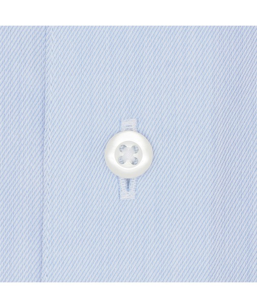 TOKYO SHIRTS（トウキョウシャツ）の「【吸水速乾】 形態安定ノンアイロン ワイド 半袖ビジネスワイシャツ（ビジネスシャツ・メンズ・サックスブルー・首回り39cm/首回り41cm/首回り42cm/首回り43cm/首回り37cm）」の4枚目の写真