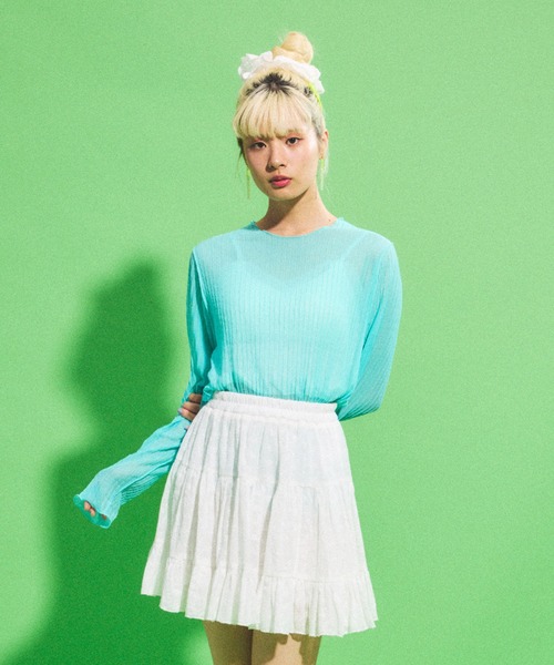 トップス Pum ドロストストライプシャツ（シャツ/ブラウス）｜PUNYUS