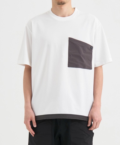WHITE MOUNTAINEERING(ホワイトマウンテニアリング)の「【White Mountaineering / ホワイトマウンテニアリング】別注 DRAW CORD S/S POCKET TEE(Tシャツ/カットソー・メンズ・ホワイト/ブラック/ダークネイビー・1/2/3)」の7枚目の写真