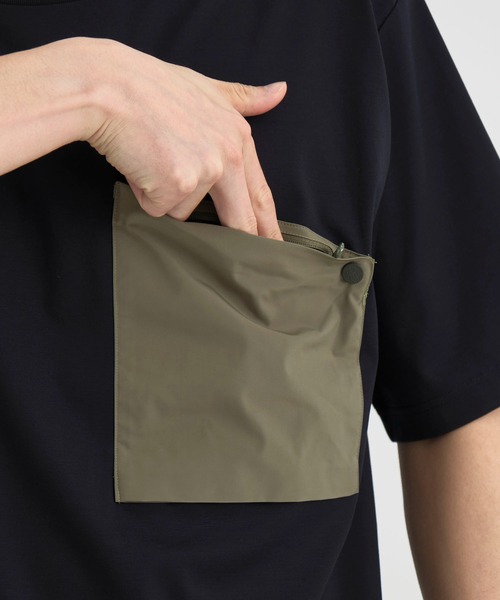WHITE MOUNTAINEERING(ホワイトマウンテニアリング)の「【White Mountaineering / ホワイトマウンテニアリング】別注 DRAW CORD S/S POCKET TEE(Tシャツ/カットソー・メンズ・ホワイト/ブラック/ダークネイビー・1/2/3)」の12枚目の写真