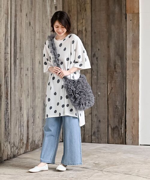 rps（アールピーエス）の「チュールフリルショルダーＢＡＧ（ショルダーバッグ・レディース・ブラック/グレー/アイボリー・フリー）」の9枚目の写真