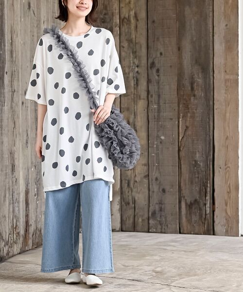 rps（アールピーエス）の「チュールフリルショルダーＢＡＧ（ショルダーバッグ・レディース・ブラック/グレー/アイボリー・フリー）」の11枚目の写真