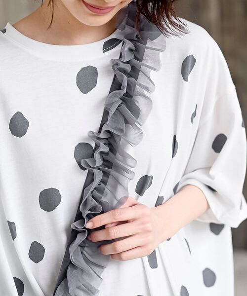 rps（アールピーエス）の「チュールフリルショルダーＢＡＧ（ショルダーバッグ・レディース・ブラック/グレー/アイボリー・フリー）」の13枚目の写真