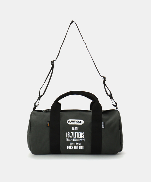 OUTDOOR PRODUCTS（アウトドアプロダクツ）の「231 ROLLBOSTON LARGE PRINT（クラッチバッグ・レディース・チャコールグレー・FREE）」の5枚目の写真