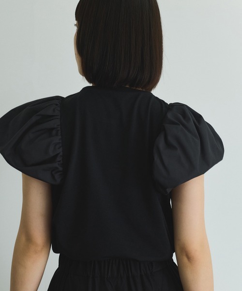VICKY（ビッキー）の「【消臭機能】切り替えカットトップス≪洗濯機で洗える≫（Tシャツ/カットソー・レディース・ブラック/オフホワイト・M）」の20枚目の写真