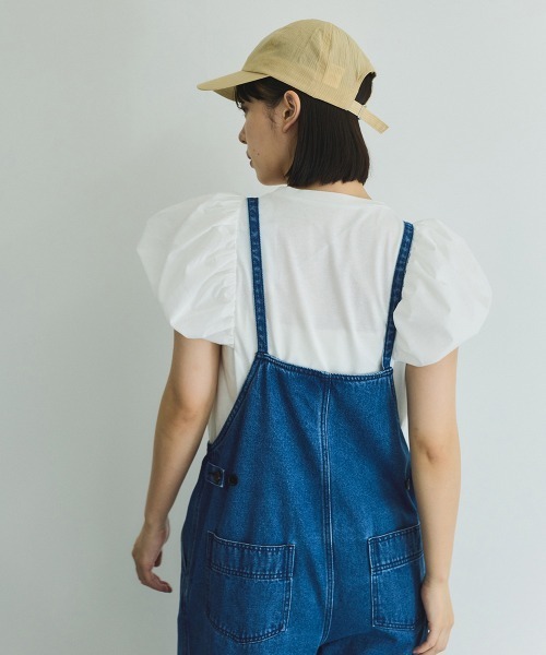 VICKY（ビッキー）の「【消臭機能】切り替えカットトップス≪洗濯機で洗える≫（Tシャツ/カットソー・レディース・ブラック/オフホワイト・M）」の7枚目の写真