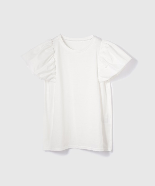 VICKY（ビッキー）の「【消臭機能】切り替えカットトップス≪洗濯機で洗える≫（Tシャツ/カットソー・レディース・ブラック/オフホワイト・M）」の14枚目の写真