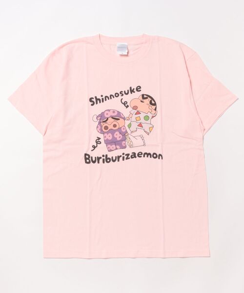 Rendez-Vous(ランデヴー)の「【 クレヨンしんちゃん 】 キャラクターTシャツ 25S5(Tシャツ/カットソー・レディース・ホワイト/ライトピンク/グレー/ライトイエロー・LARGE/X-LARGE)」の2枚目の写真
