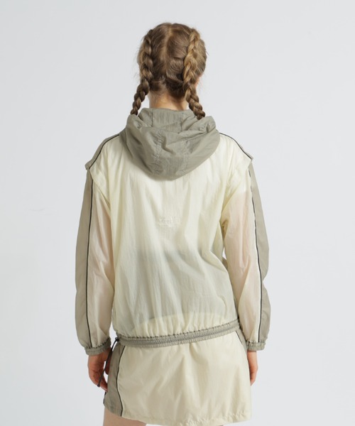 *AVIREX* シアーカラースキーム フーディージャケット WOMAN》SHEER COLOR SCHEME HOODIE JACKET/シアーカラースキーム