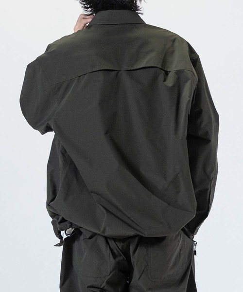 JOHN'S CLOSET(ジョンズクローゼット)の「【3】ストレッチリップストップ オーバーサイズ フィッシングシャツ 【セットアップ展開】(シャツ/ブラウス・メンズ・ブラック/カーキ・MEDIUM/LARGE/X-LARGE)」の14枚目の写真