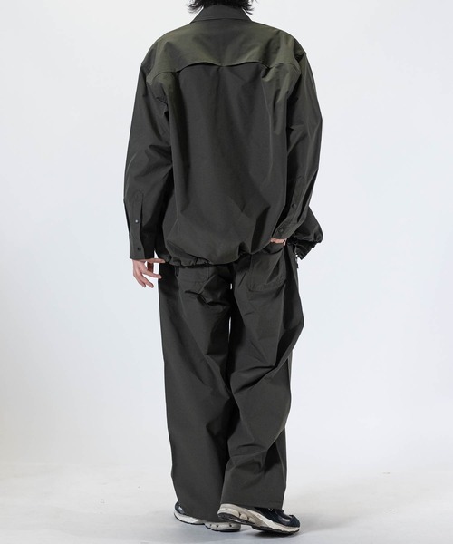 JOHN'S CLOSET(ジョンズクローゼット)の「【3】ストレッチリップストップ オーバーサイズ フィッシングシャツ 【セットアップ展開】(シャツ/ブラウス・メンズ・ブラック/カーキ・MEDIUM/LARGE/X-LARGE)」の17枚目の写真