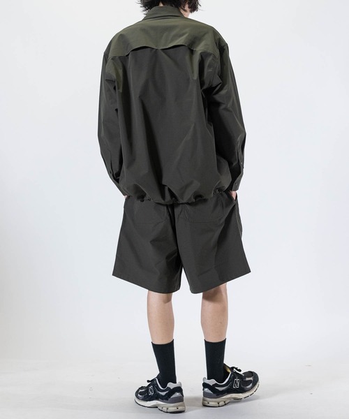 JOHN'S CLOSET(ジョンズクローゼット)の「【3】ストレッチリップストップ オーバーサイズ フィッシングシャツ 【セットアップ展開】(シャツ/ブラウス・メンズ・ブラック/カーキ・MEDIUM/LARGE/X-LARGE)」の20枚目の写真