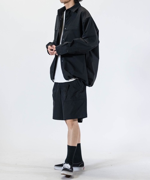 JOHN'S CLOSET(ジョンズクローゼット)の「【3】ストレッチリップストップ オーバーサイズ フィッシングシャツ 【セットアップ展開】(シャツ/ブラウス・メンズ・ブラック/カーキ・MEDIUM/LARGE/X-LARGE)」の10枚目の写真