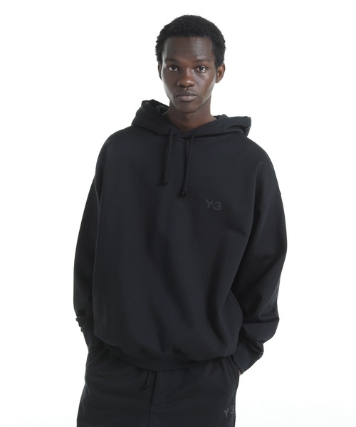 【※希少】Y-3★バックプリント スリーライン スウェットパーカー 黒色 L 希少】Y-3☆バックプリント スリーライン スウェットパーカー 黒色 L Y