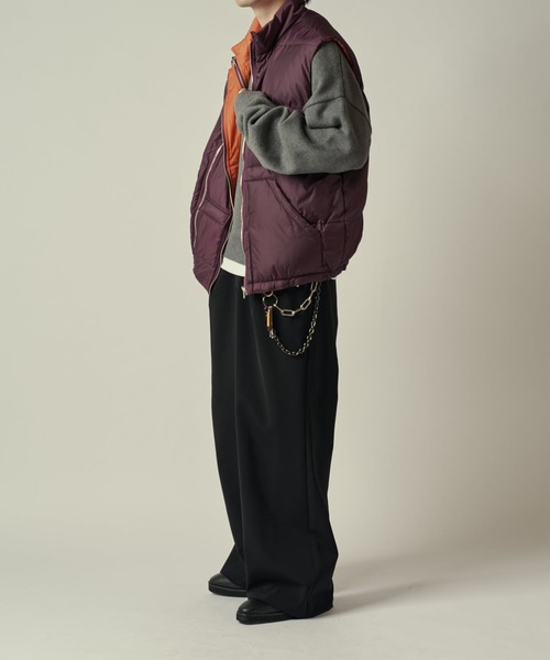 Lui's（ルイス）の「リバーシブルダウンベスト CHEMISE Lui's（ダウンベスト・メンズ・ブラック/パープル・FREE）」の17枚目の写真