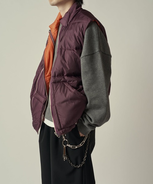 Lui's（ルイス）の「リバーシブルダウンベスト CHEMISE Lui's（ダウンベスト・メンズ・ブラック/パープル・FREE）」の13枚目の写真
