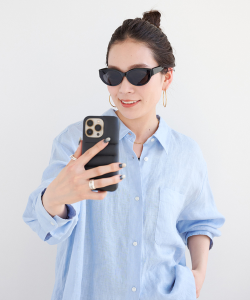 B.C STOCK（ベーセーストック）の「【WEB限定】オーバーフレームサングラス（サングラス・レディース・キャメル/ブラック・FREE）」の7枚目の写真