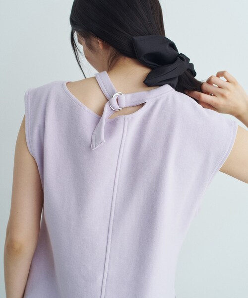 CODE A(コードエー)の「pile cutout tee(Tシャツ/カットソー・レディース・グレー/パープル/ホワイト・00)」の10枚目の写真