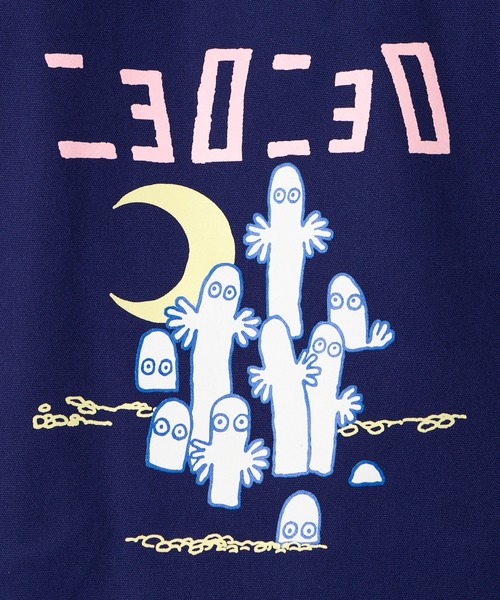 MOOMIN(ムーミン)の「MOOMIN / ムーミン ニョロニョロフェア トートバッグ WNI(トートバッグ・レディース・ブラック/ナチュラル/ネイビー/ブラウン・FREE)」の7枚目の写真