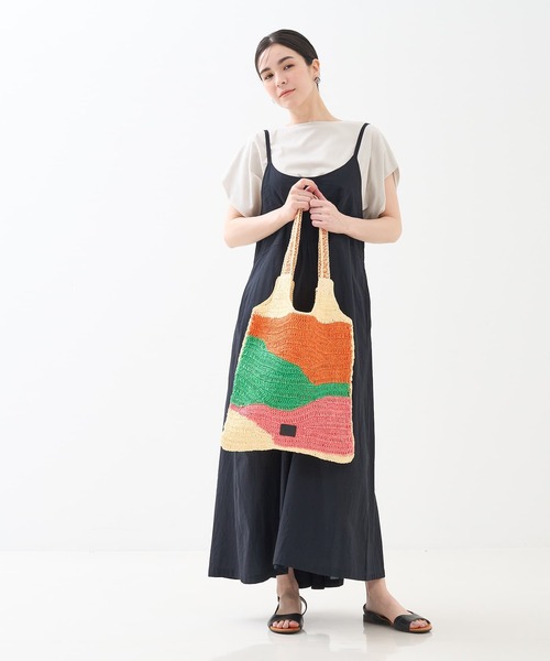 collex（コレックス）の「【Swaraj /スワラージ】手編み ゼブラ ラフィアトートバッグ（かごバッグ・レディース・ピンク系その他/ブラック系その他・フリー）」の17枚目の写真