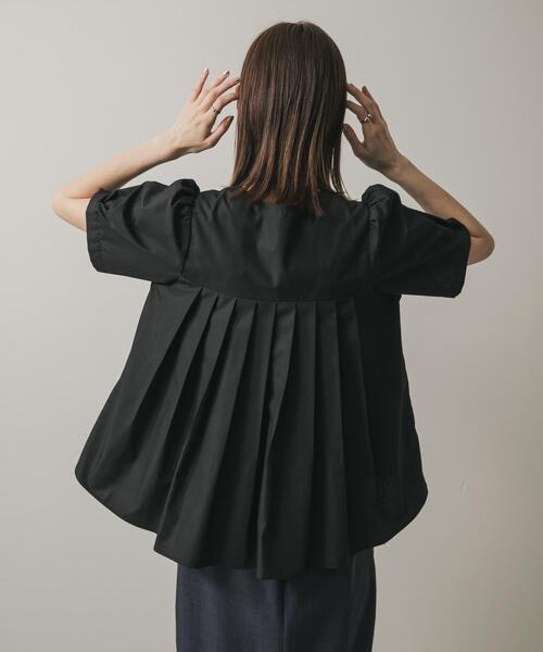 SENSE OF PLACE by URBAN RESEARCH（センスオブプレイスバイアーバンリサーチ）の「バックタックプリーツブラウス（シャツ/ブラウス・レディース・オフホワイト/ブルー/ブラック・ONE）」の16枚目の写真