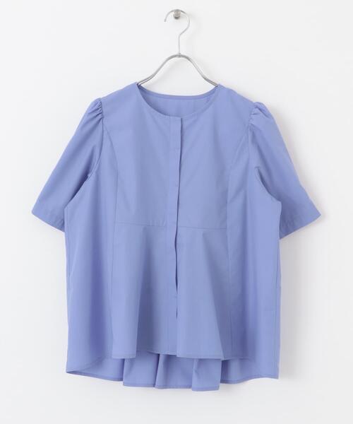 SENSE OF PLACE by URBAN RESEARCH（センスオブプレイスバイアーバンリサーチ）の「バックタックプリーツブラウス（シャツ/ブラウス・レディース・オフホワイト/ブルー/ブラック・ONE）」の6枚目の写真