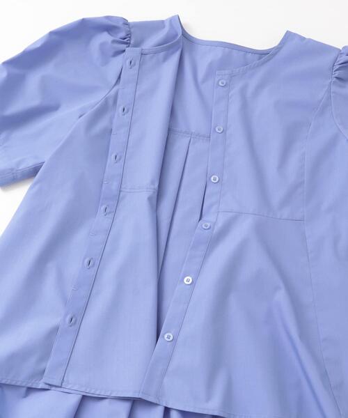 SENSE OF PLACE by URBAN RESEARCH（センスオブプレイスバイアーバンリサーチ）の「バックタックプリーツブラウス（シャツ/ブラウス・レディース・オフホワイト/ブルー/ブラック・ONE）」の5枚目の写真