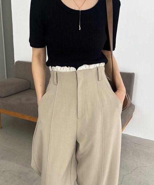 セール】フリルウエストパンツ（その他パンツ）｜CAPRICIEUX LE'MAGE