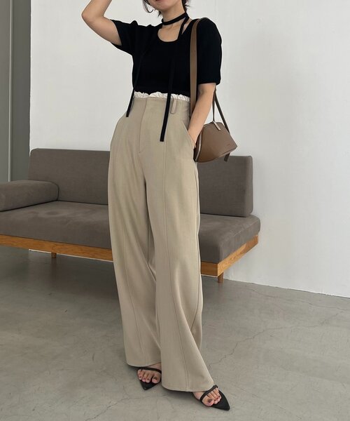 セール】フリルウエストパンツ（その他パンツ）｜CAPRICIEUX LE'MAGE