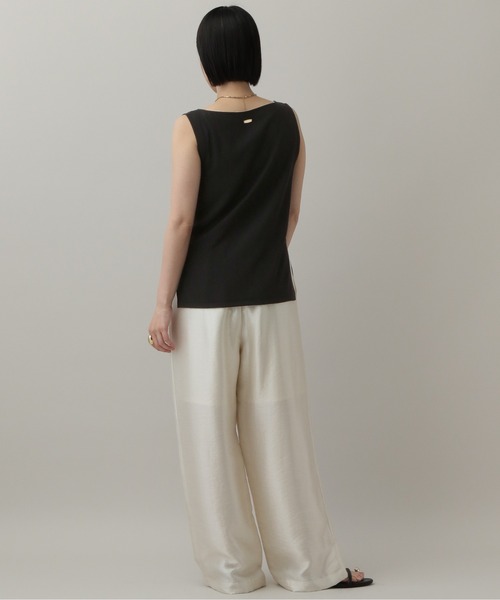 セール】ソフトジョーゼットノースリーブT（Tシャツ/カットソー